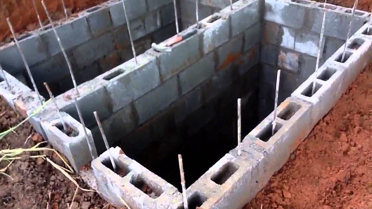 how to build a septic tank with concrete block